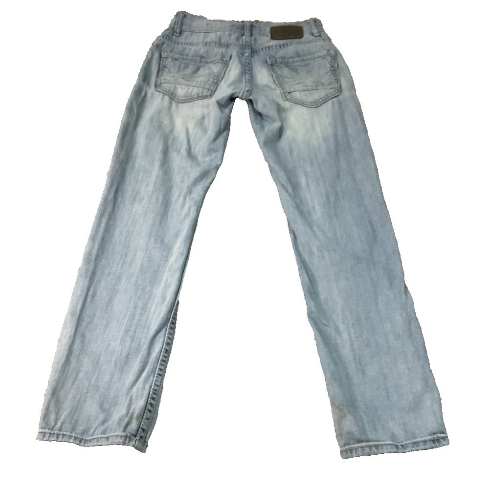 BKE Alec Relaxed Wide Barrel Straight Leg Jeans 26W X 30L Light‎ Denim Stretch